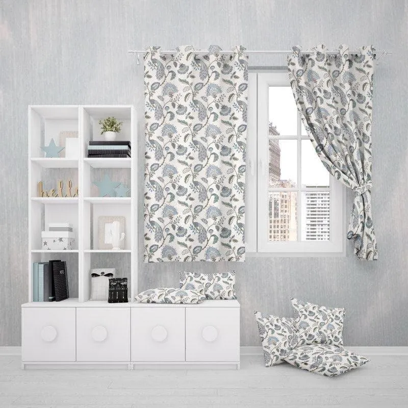 Haruna Curtain (Blue) - Set Of Two media 3