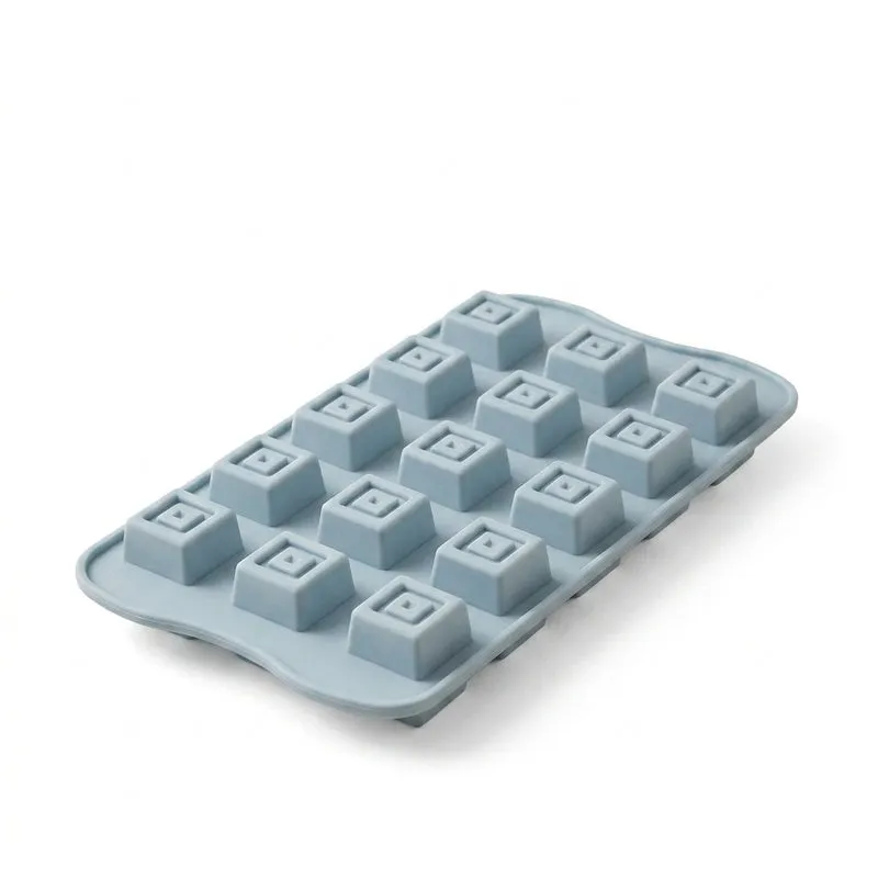 Silicone square chocolate mould - 15 holes media 5