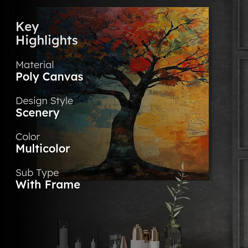 Tree Of Colors Wall Painting media 2
