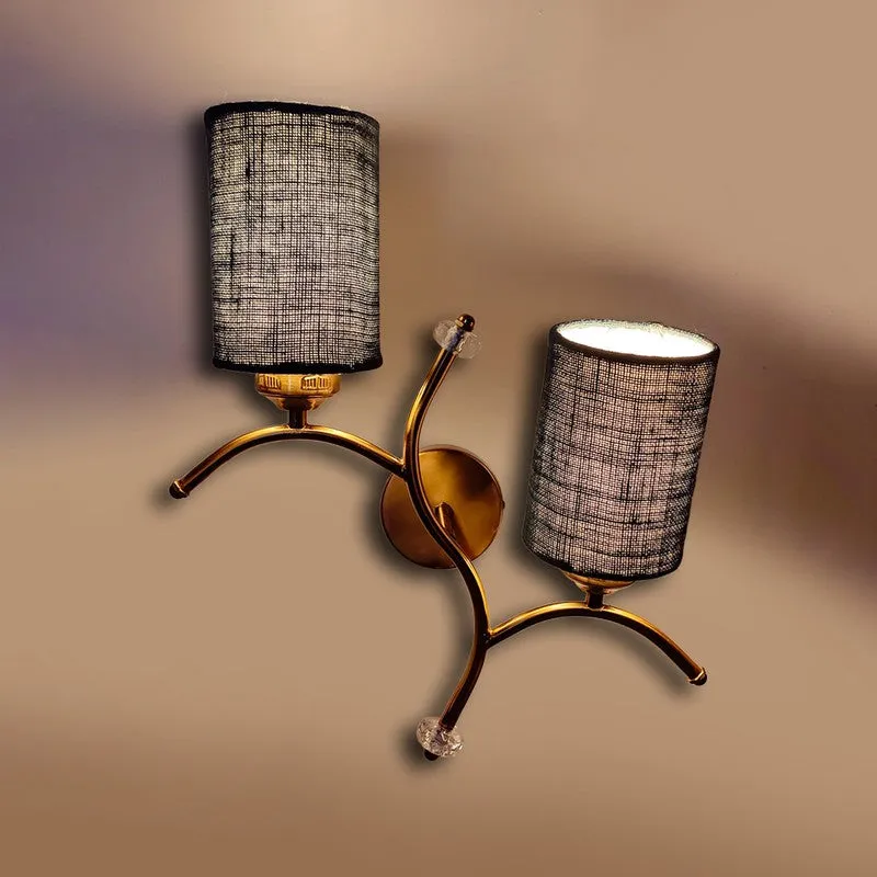 LumiBranch Dual Jute Wall Lamp - Blue media 6
