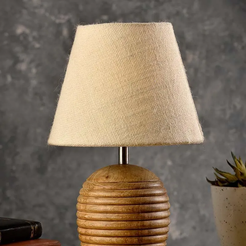 Shawty Fabric Table Lamp - Beige media 3