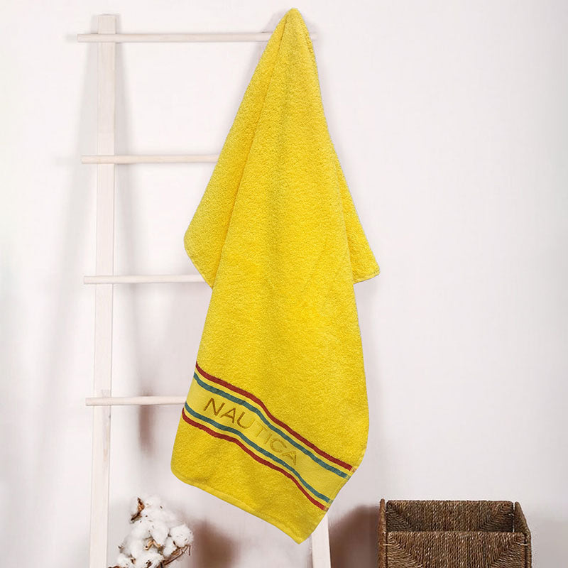 Nautica Dove Comfort Cotton Bath Towel - Yellow - 30 x 60 Inches