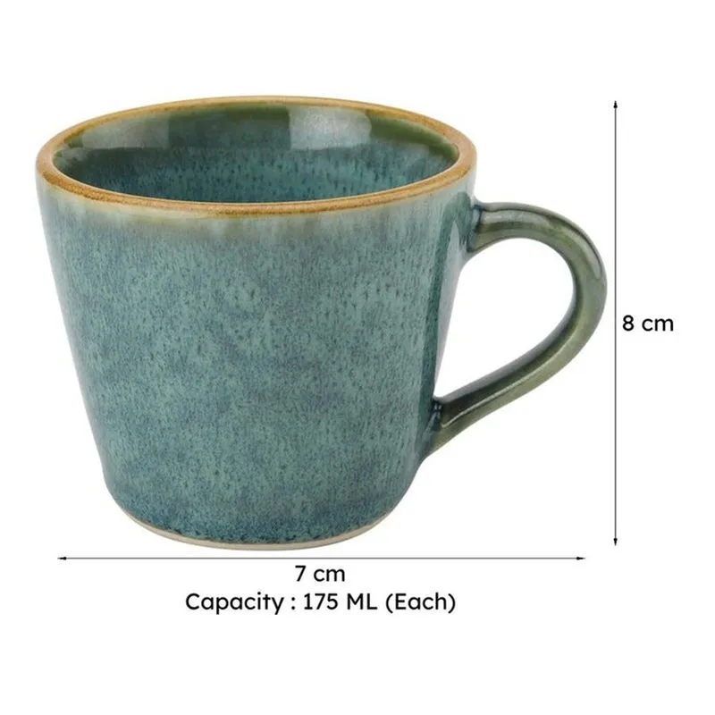 Infusa Ceramic Tea Cup (175 mL Each) - Set of Four media 9