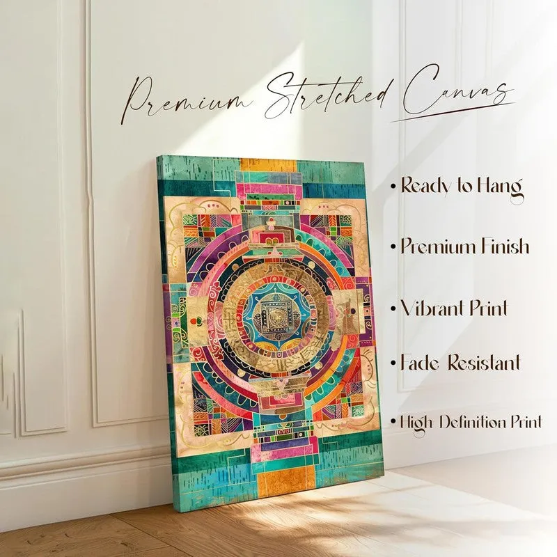 Patchwork Maze Wall Art Without Frame media 5