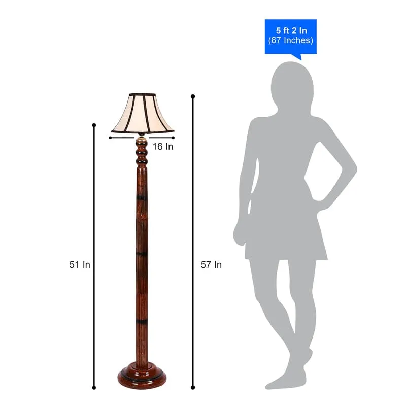 Ashton Jara Floor Lamp - White & Black media 6