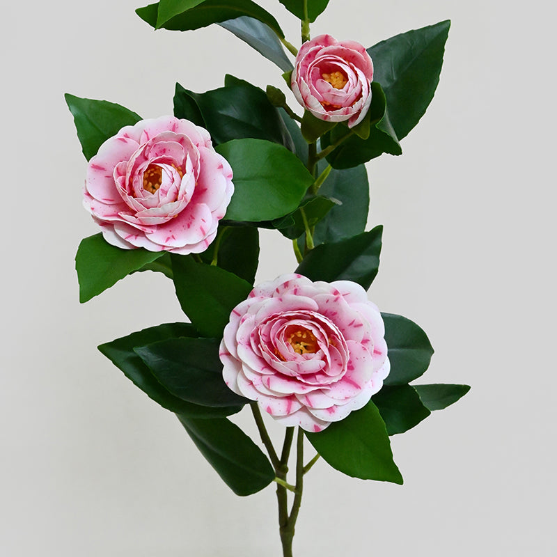 Edeina Artificial Rose Without Pot (Pink) - 3 Feet media 3