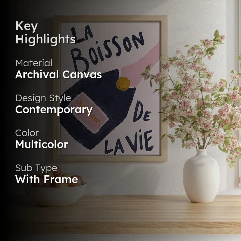 La Boisson Archival Canvas Wall Art - Brown media 2