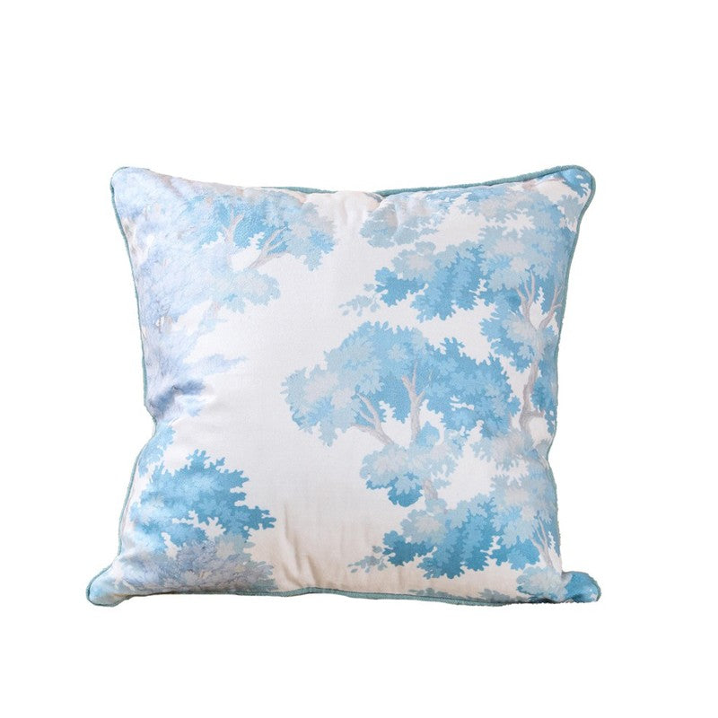 Blue Jungle Touch Cotton Velvet Cushion media 3