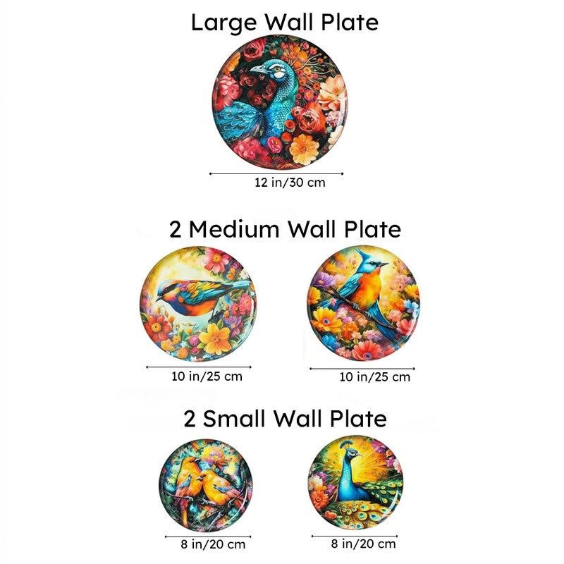 Birds of Paradise Wall Plates - Set Of Five media 11