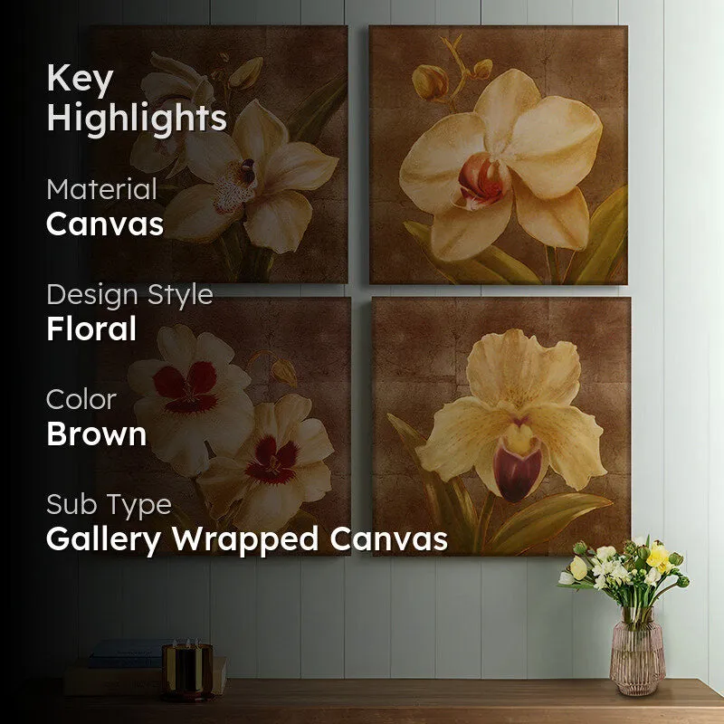 Muted Petals Wall Art - Set Of Four media 2