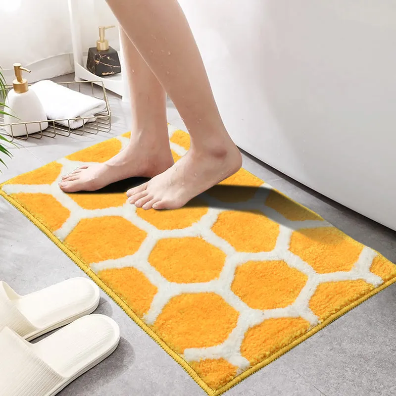 Trevona Cotton Bath Mat - Yellow media 4