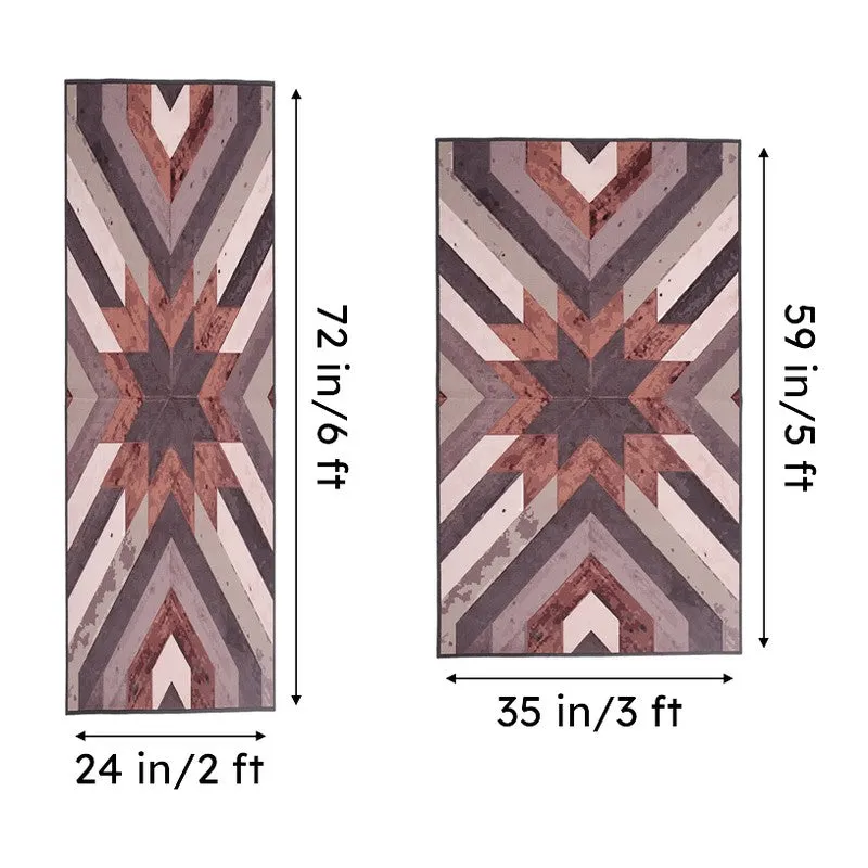 Diagonal Geometry Anti-Skid Carpet media 7