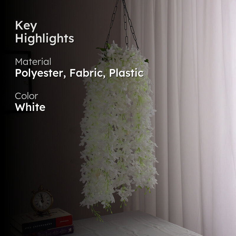 Perenna Artificial Orchid (White) - Set Of Two media 2