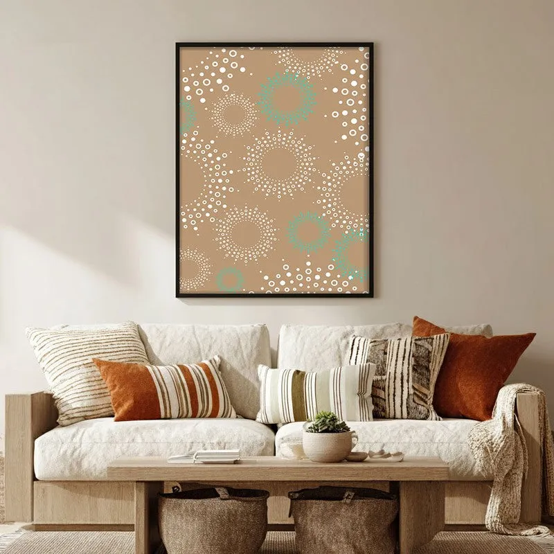 Stellar Echoes Canvas Wall Painting With Black Frame media 5