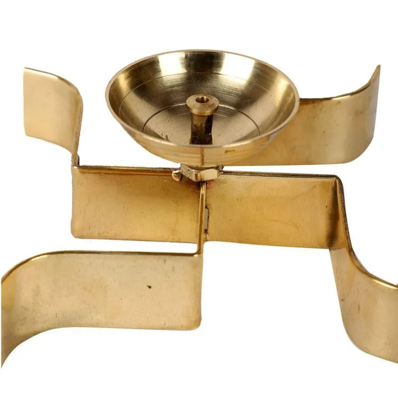 Sathiya Brass Akhand Diya - Set Of Two media 5