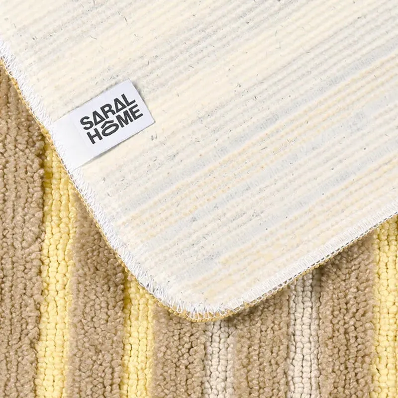 Saral Home Striped Anti-Skid Bathmat - Set of Two media 4
