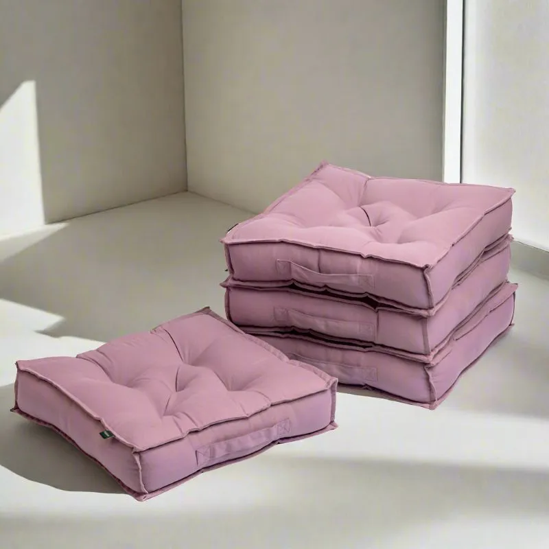 Tara Floor Cushion (Lilac Purple) - Set Of Four media 1