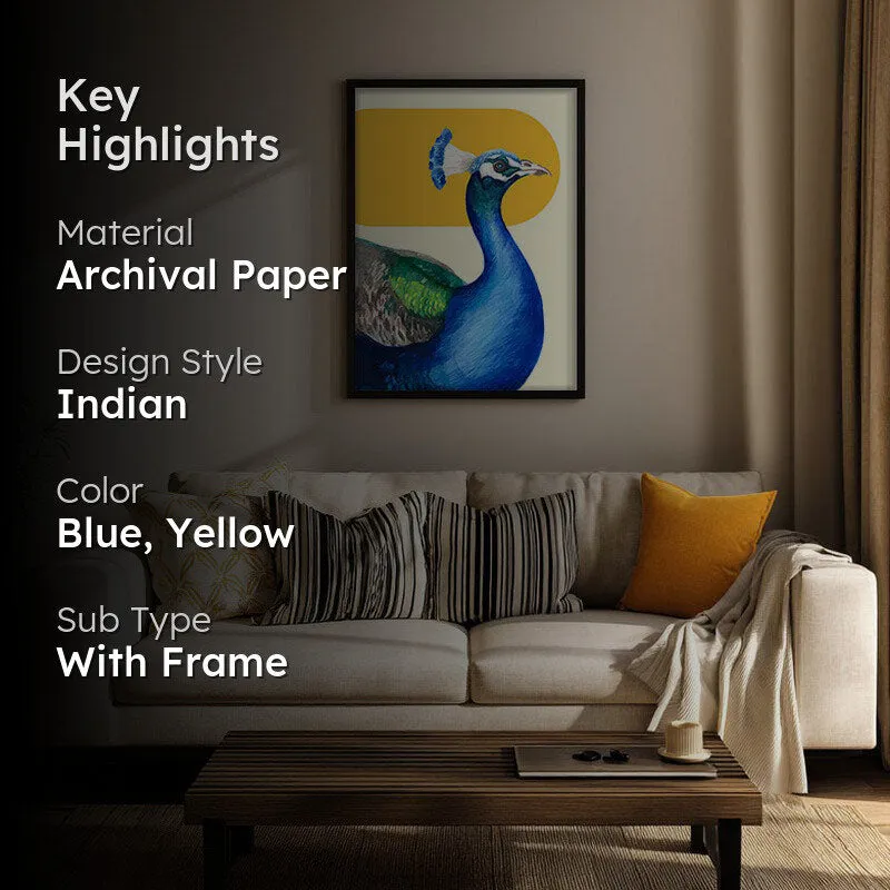 Mayuri Halo Archival Paper Wall Art With Frame media 2