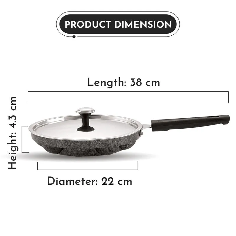 Classic Non-Stick Paniyaram Pan With Lid media 11