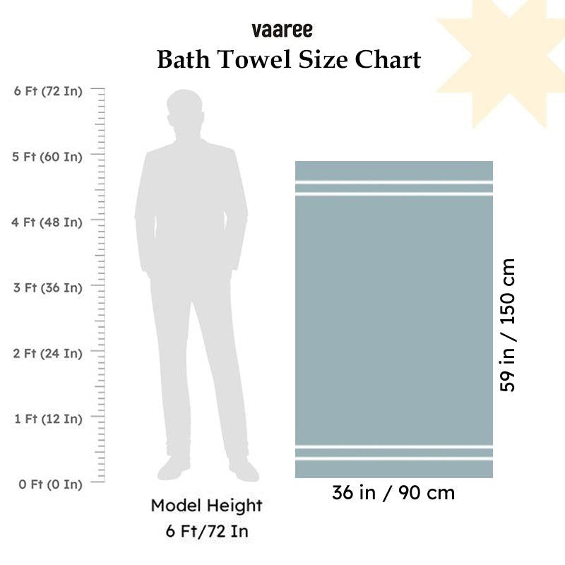 Stevo Stripe Terry Cotton Bath Towel media 5