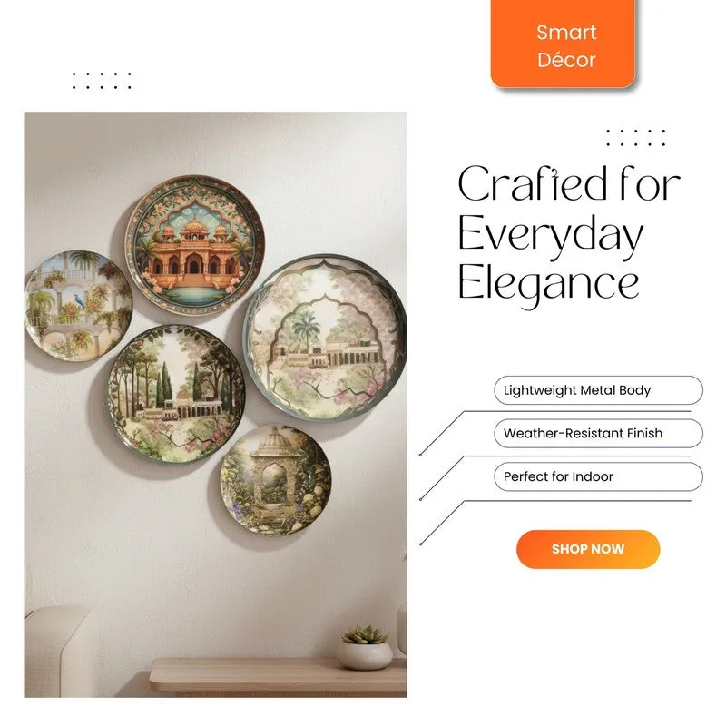 Rajwada Heritage Wall Plates - Set of Five media 6