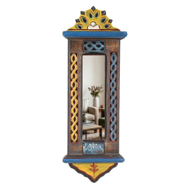 Raamya  Handcrafted Rectangle Jharokha Mirror media 9