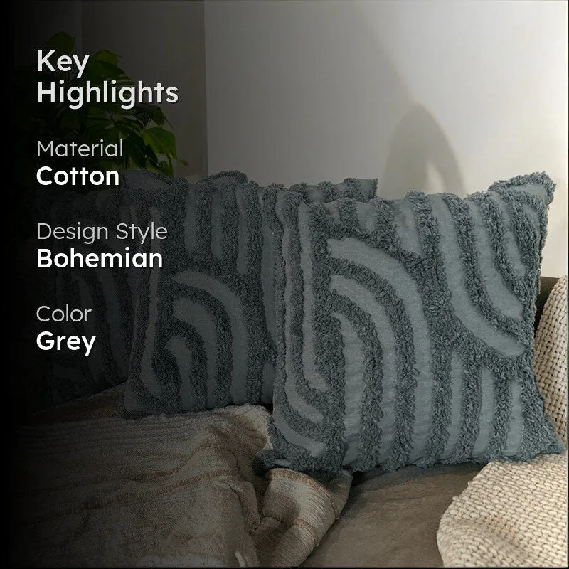 Ferntact Tufted Cushion Cover Set - Set Of Three media 2