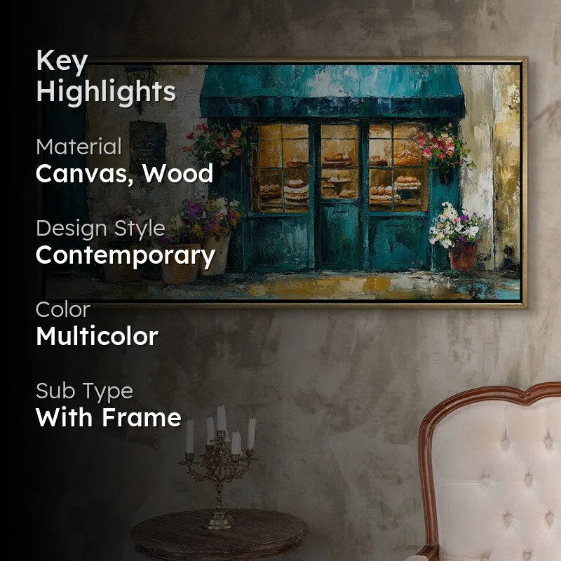 Bloomshop Canvas Wall Painting With Frame media 2