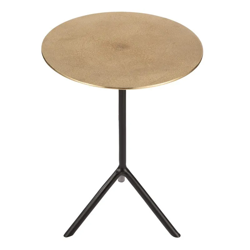 Contrast Aluminum Side Table - Gold media 4