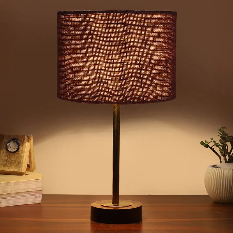 Sienna I Rodin Wooden Table Lamp - Brown,Gold media 1