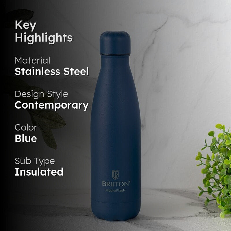 Aqua Zen Bliss Hot & Cold Thermos Water Bottle (Blue) - 500 mL media 2