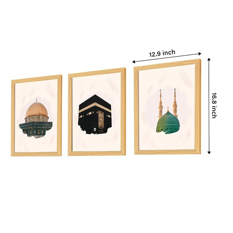 Minarets Of Makkah Wall Art - Set Of Three media 10