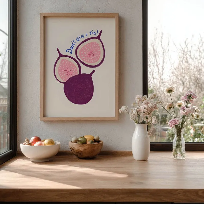 Fresh Fig Archival Canvas Wall Art - Brown media 6