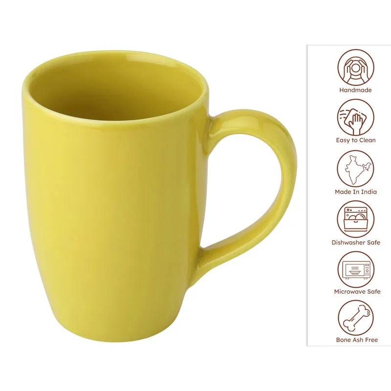 Kopi Ceramic Coffee Mug (Yellow) - 350 mL media 5