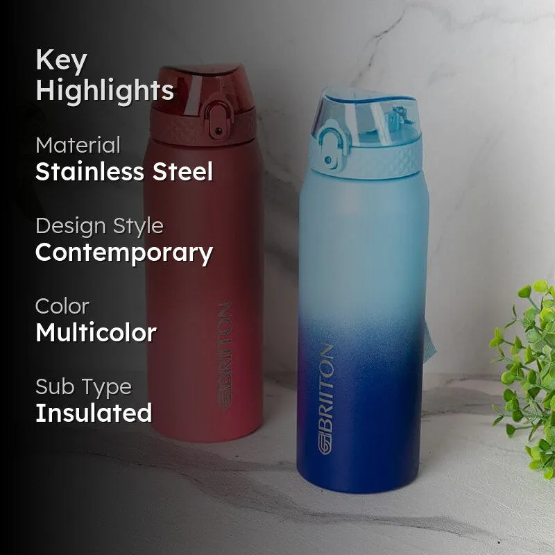 Quench Calm Hot & Cold Thermos Water Bottle (Red & Blue, 750 mL Each) - Set Of Two media 2