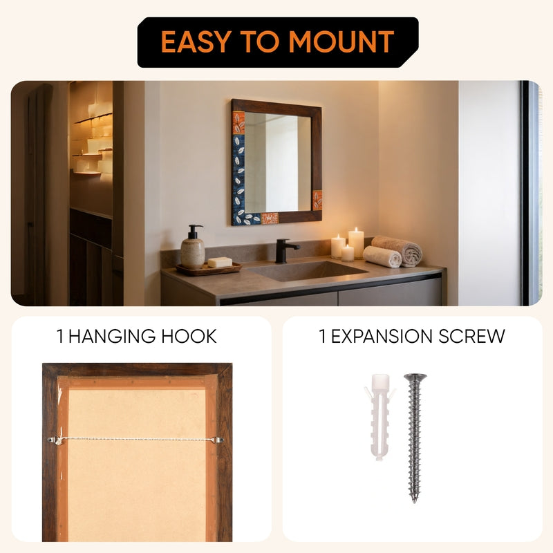 Dona Wooden Mirror media 5