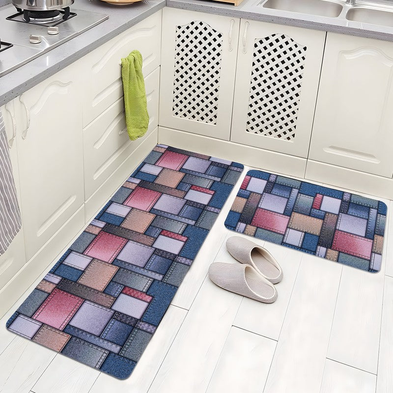 Aquessa Rubber Kitchen Floor Mats - Set of Two