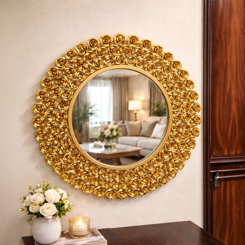 Roselle Round Halo Wall Mirror