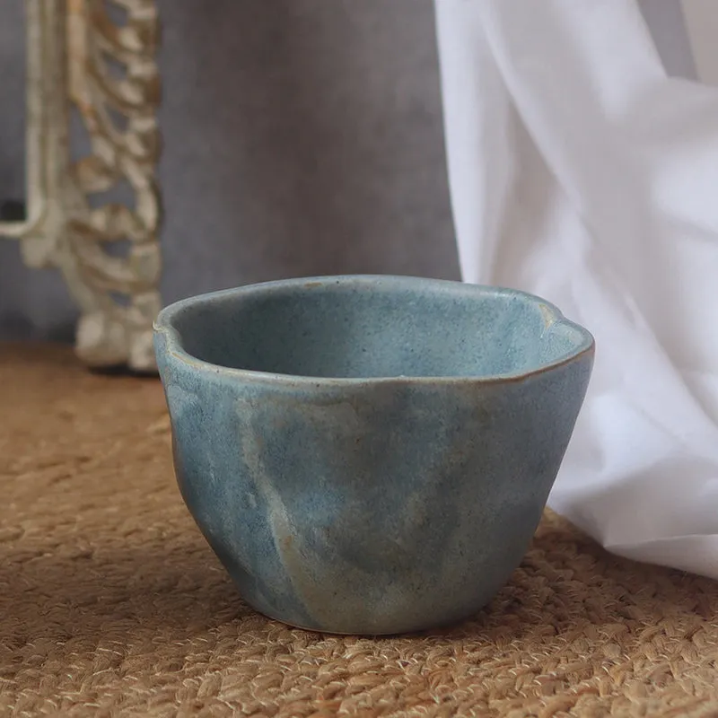 Oneira Ceramic Snack Bowl (Blue) - 300 mL media 1