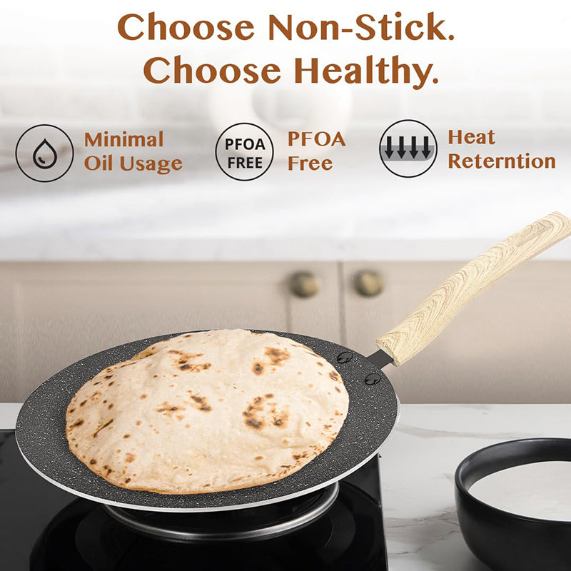 Bergner Terra Black Induction Safe Non-Stick Roti Tawa - 26 cm media 4
