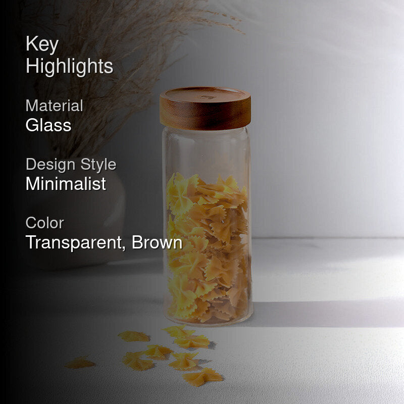 Bergner Crystal Seal Airtight Glass Storage Jar - 1250 mL media 2