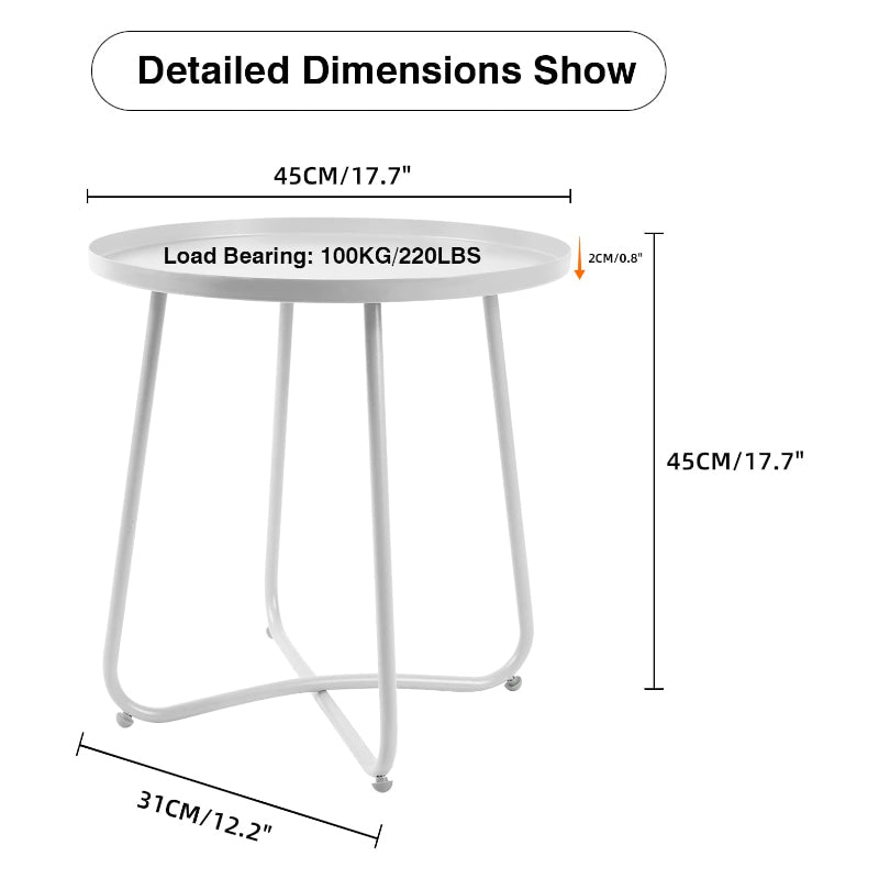 Ima Accent Table - White media 6