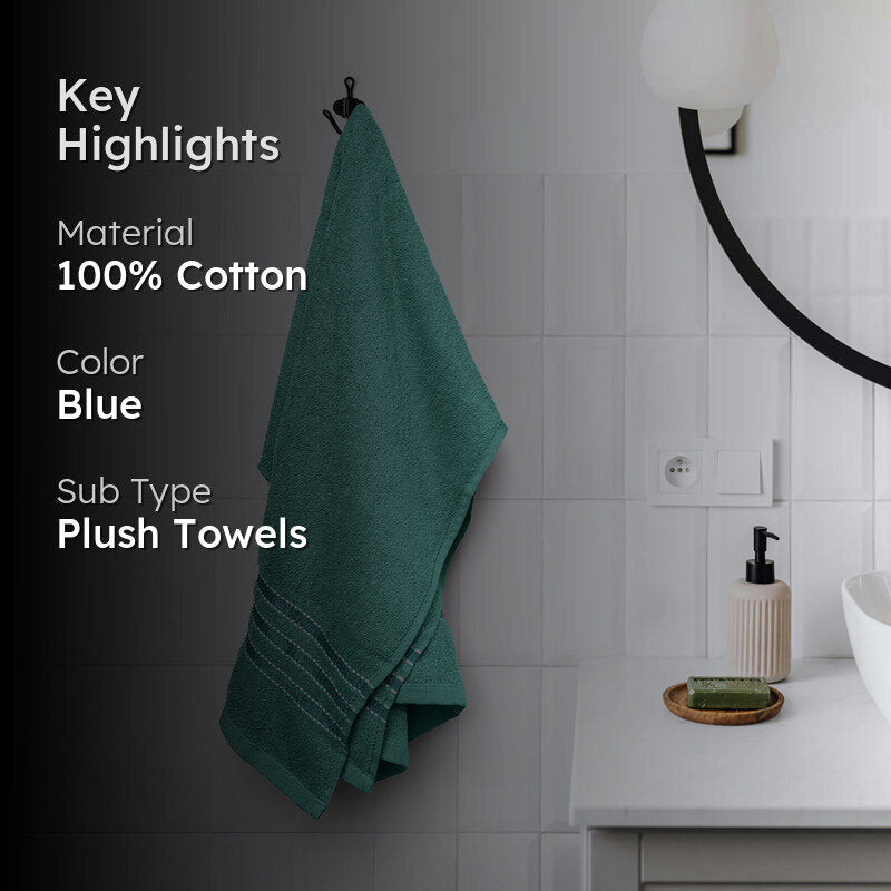 Micro Cotton LuxeDry Comfort Solid Bath Towel - Light Blue media 2