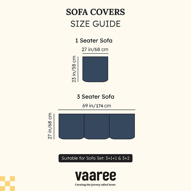 Mitha Floral  Sofa Cover (Grey) - Set Of Six media 6