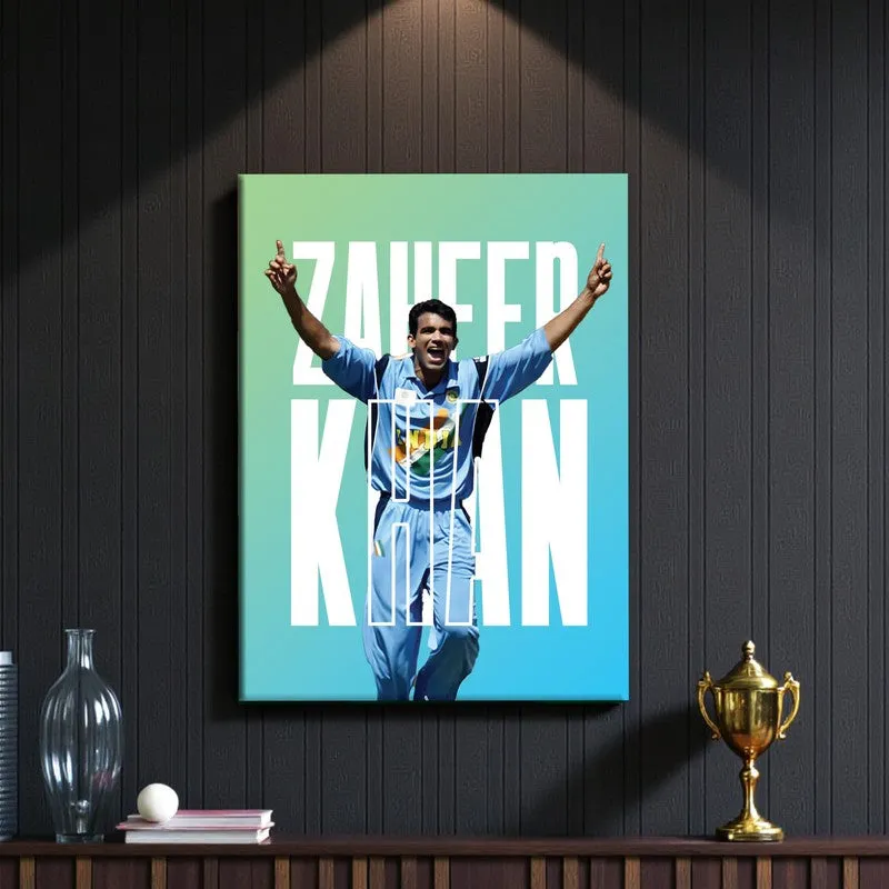 Zaheer Khan Canvas Wall Art media 3