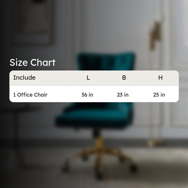 Seatra Neem Wood Office Chair - Blue media 8
