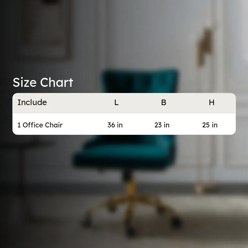 Seatra Neem Wood Office Chair - Blue media 8