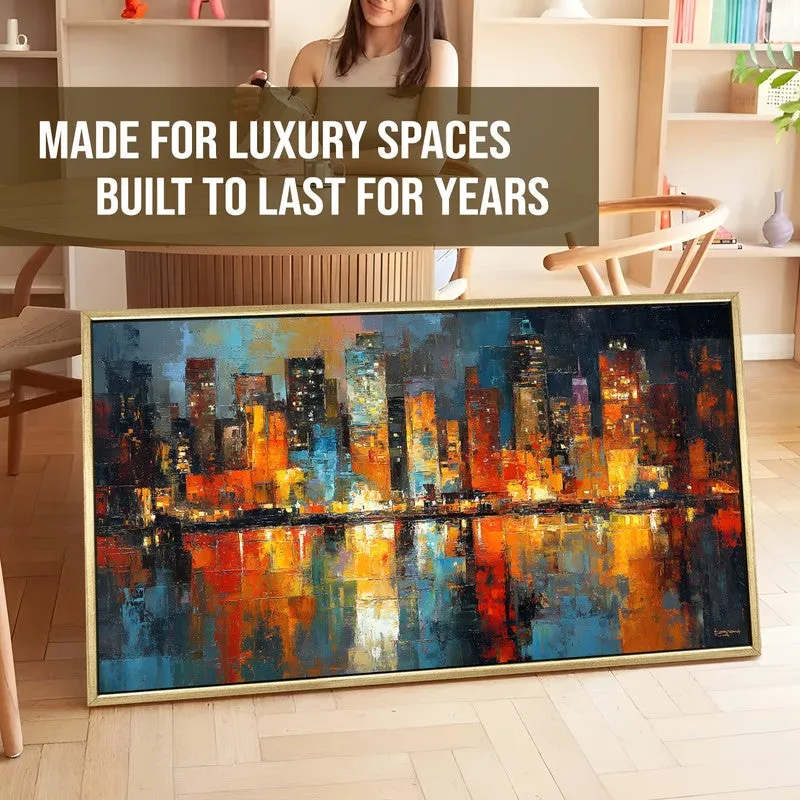 Metrolight Canvas Wall Painting With Frame media 5