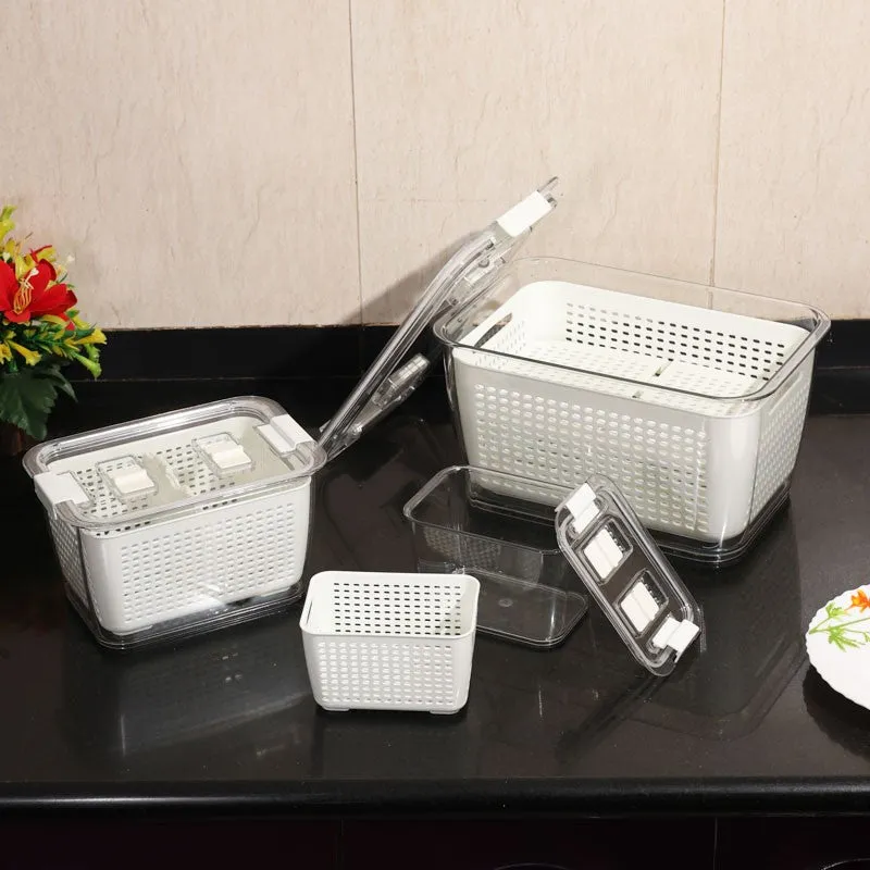 FreshLock White Clear PET Container (480 mL/1700 mL/4500 mL) - Set of Three media 4