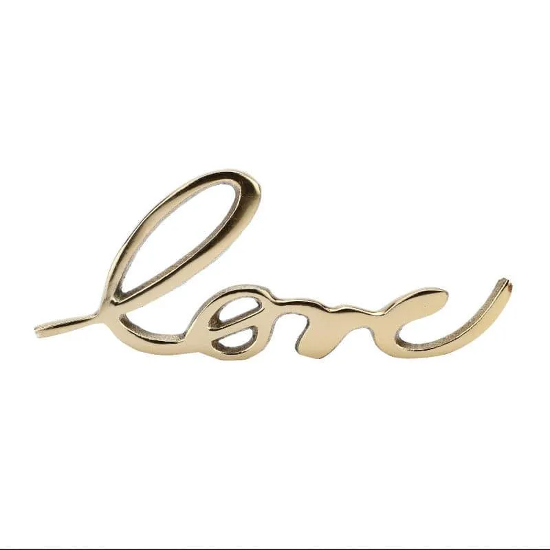 Love Lore Typography Showpiece - Gold media 4